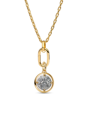 Cupid Medallion Charm Necklace Set