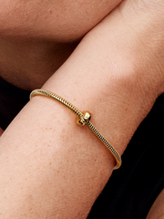 Round Clip Charm - 14k gold plating