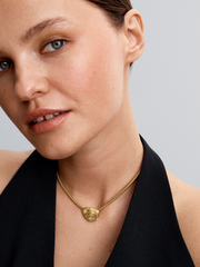 Rose in Bloom Oversized Charm - 14k gold plating