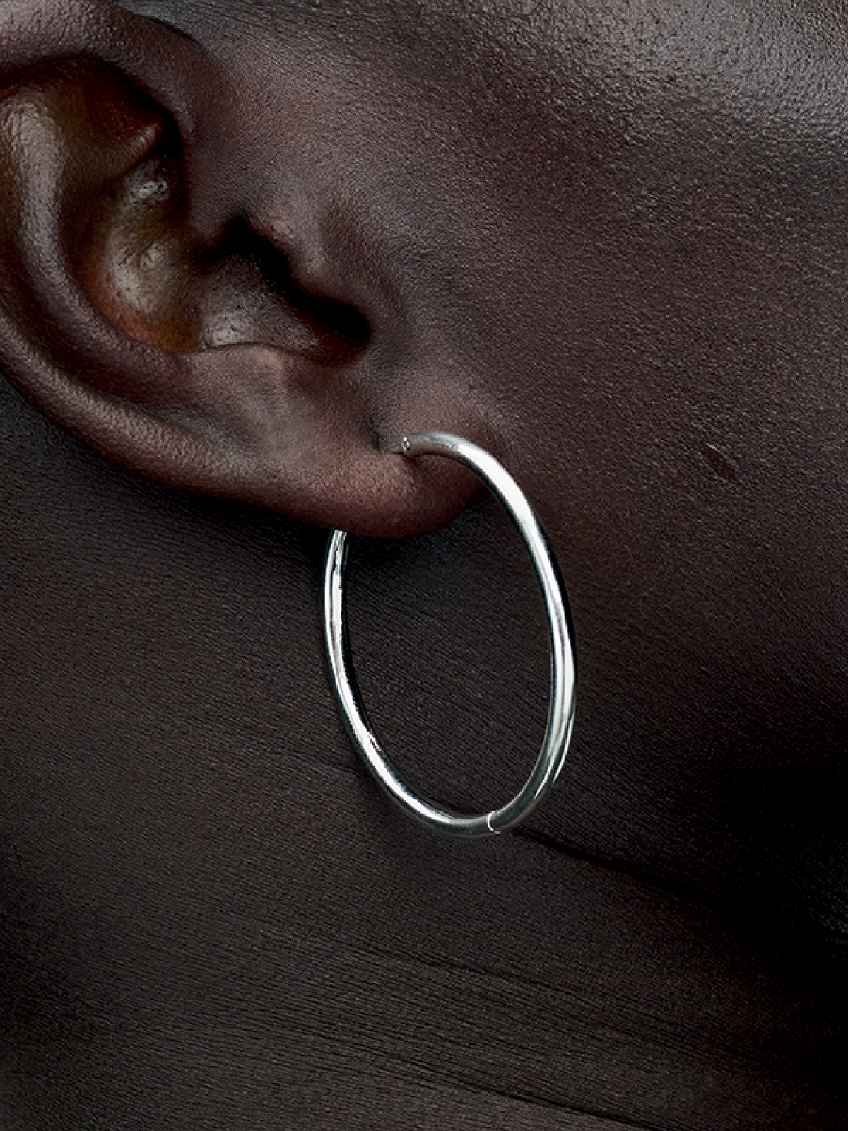 Pandora Moments 40 mm Charm Hoop Earrings - Sterling silver