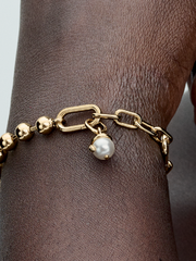 Pandora ME Snake Pearlescent Mini Dangle Charm - 14k gold plating