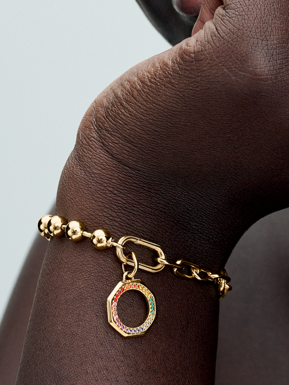 FINAL SALE - Pandora ME Rainbow Medallion Charm - 14k gold plating
