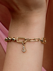 Anchor Mini Dangle Charm - 14k gold plating
