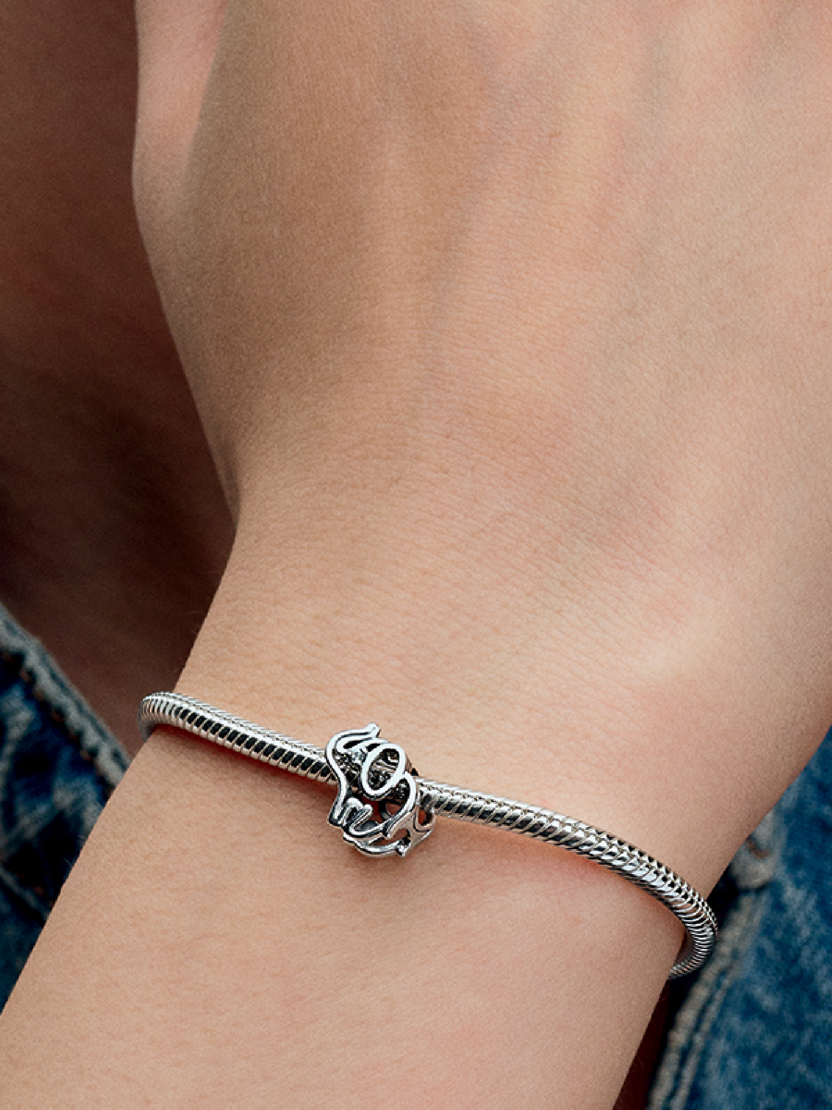 Openwork Elephant Charm - Sterling silver