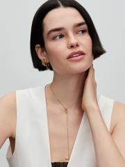 FINAL SALE - Organically Shaped Open Hoop Earrings - 14k gold plating