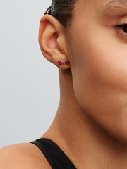 Disney Snow White Bow Stud Earrings - Sterling silver