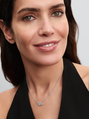 Embracing Halo Necklace - Sterling silver