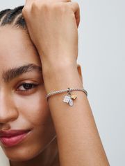 Friendship Triple Dangle Charm - Sterling silver, 14k gold plating