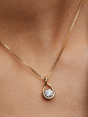 Pandora Infinite 14k Gold Lab-grown Diamond Pendant Necklace - 1.00 ct TW, 14k gold