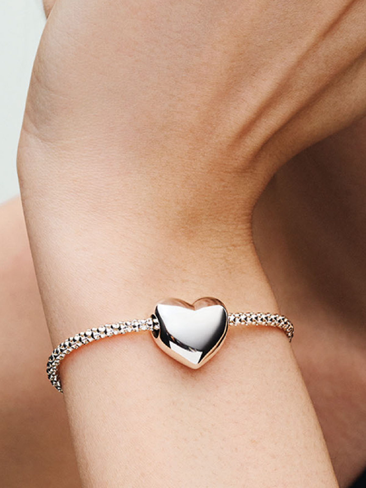 Be Love Engravable Large Heart Charm - Sterling silver