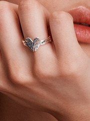 FINAL SALE - Stranger Things Friends Don't Lie Splittable Ring - Sterling silver