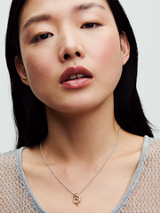 Dragon Collier Necklace - Sterling silver, 14k gold plating