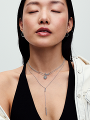 Sparkling Handwritten Love Collier Necklace - Sterling silver